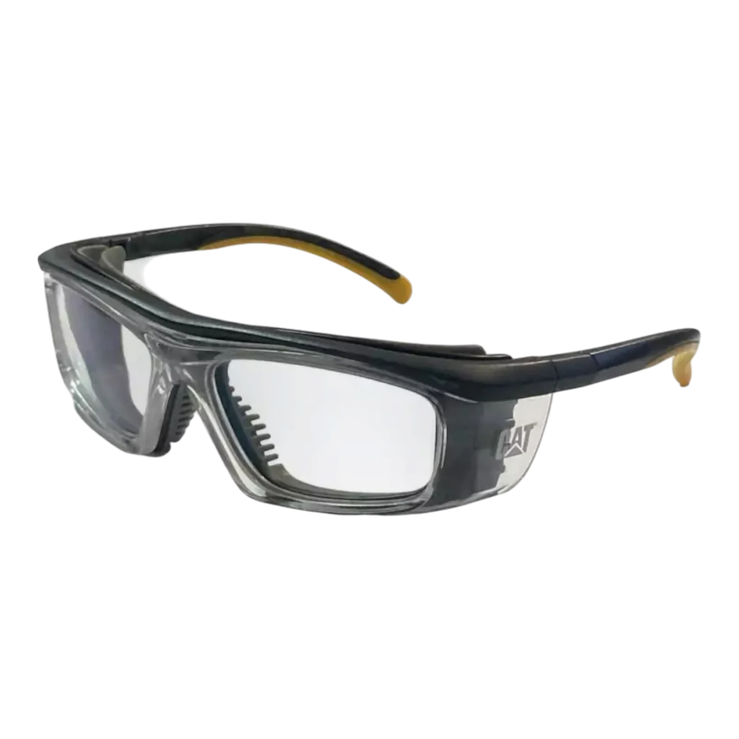 Armazón Caterpillar Volt Rx, modelo de seguridad óptico, vista frontal sobre fondo neutro.